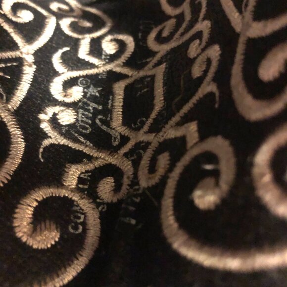 Tony Lama 11" Western Cowboy / Cowgirl Boot Embroidered Detail Women's Size 7.5 - Picture 10 of 12